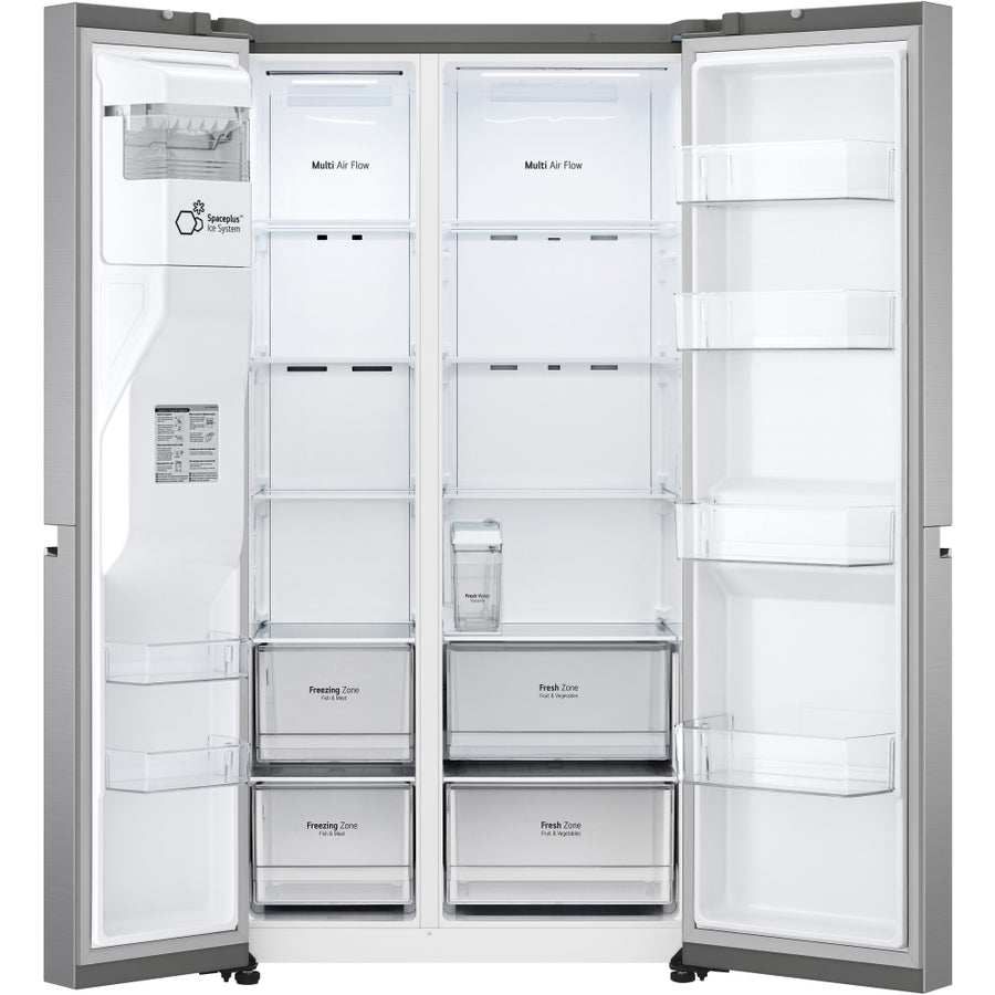 LG GSLV71PZTD Non-plumbed NatureFresh™ American style fridge freezer - Stainless steel