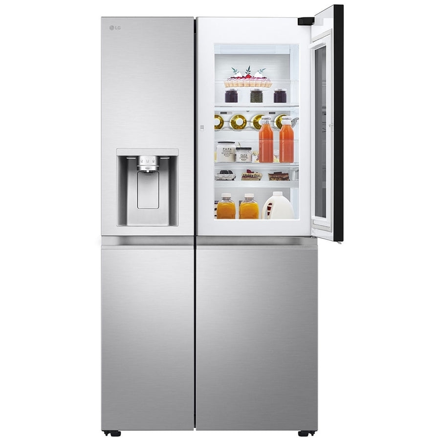 LG GSXE90BSAD InstaView™ stainless steel American fridge freezer