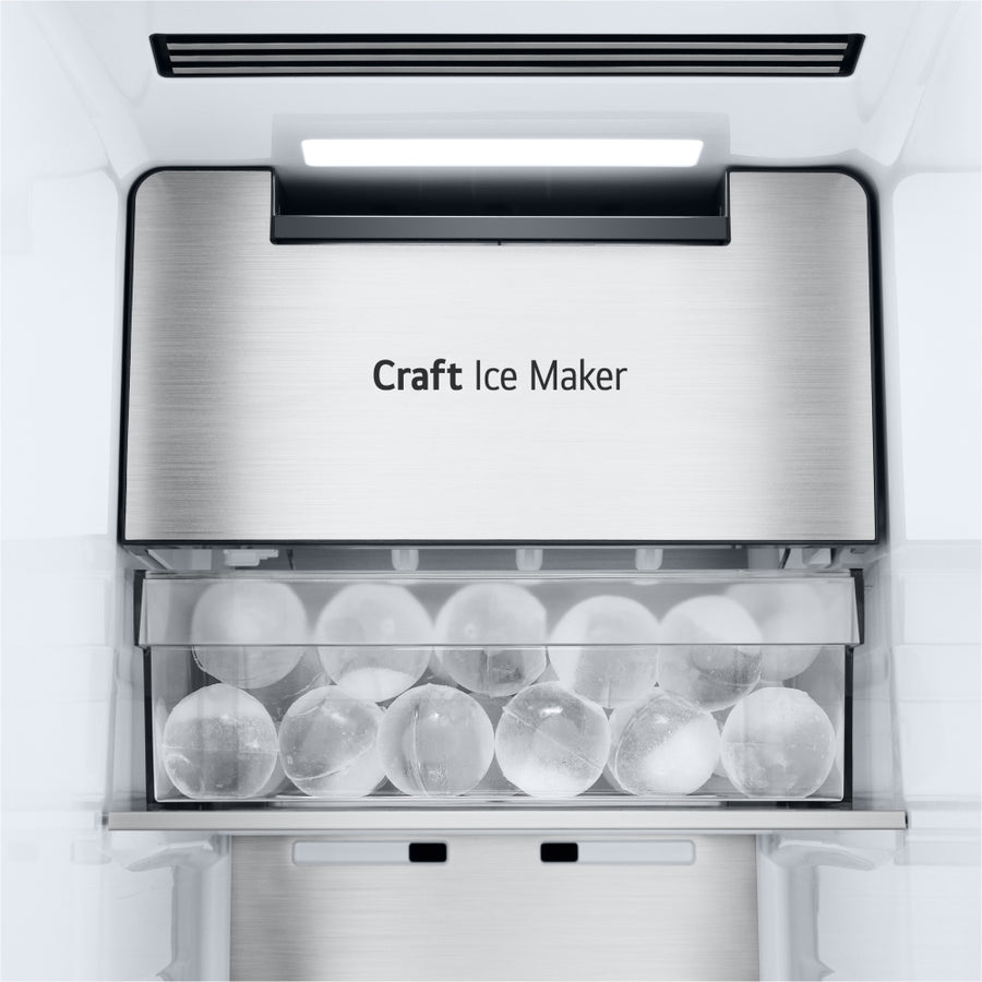 LG GSXE90EVDD Craft Ice InstaView Plumbed water & Ice American-Style Smart Fridge Freezer [free 5-year parts & labour guarantee]