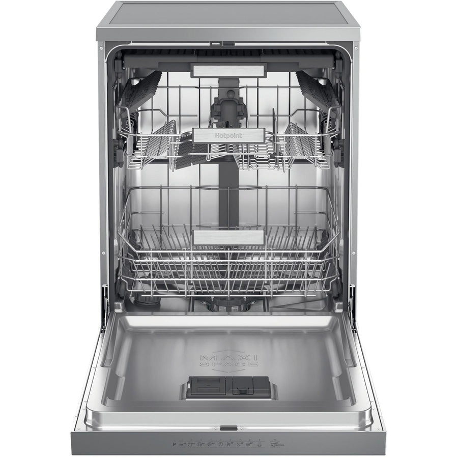 Hotpoint H7FHP43XUK 15 place setting dishwasher - stainless steel