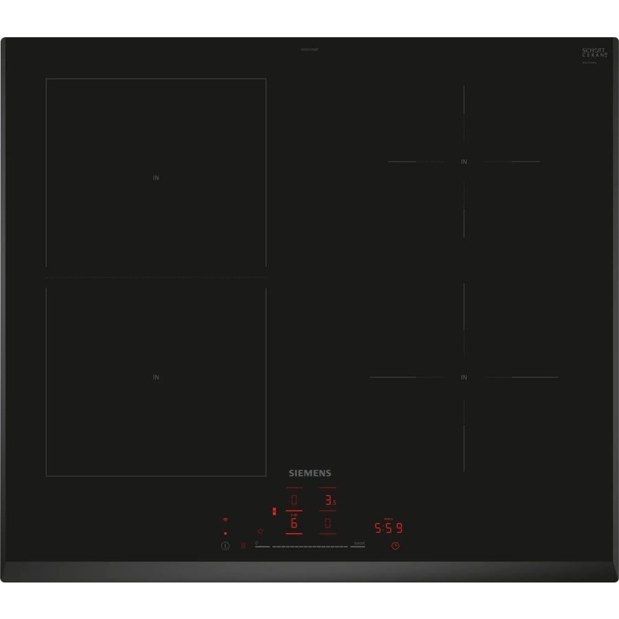 Siemens iQ500 ED651HSB1E 60cm Induction Hob with Flex Zones