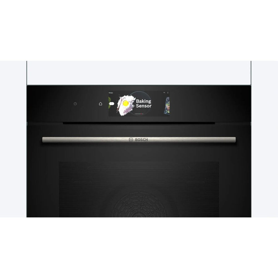 HBG7784B1  Bosch series 8 pyrolytic cleaning single oven in black 