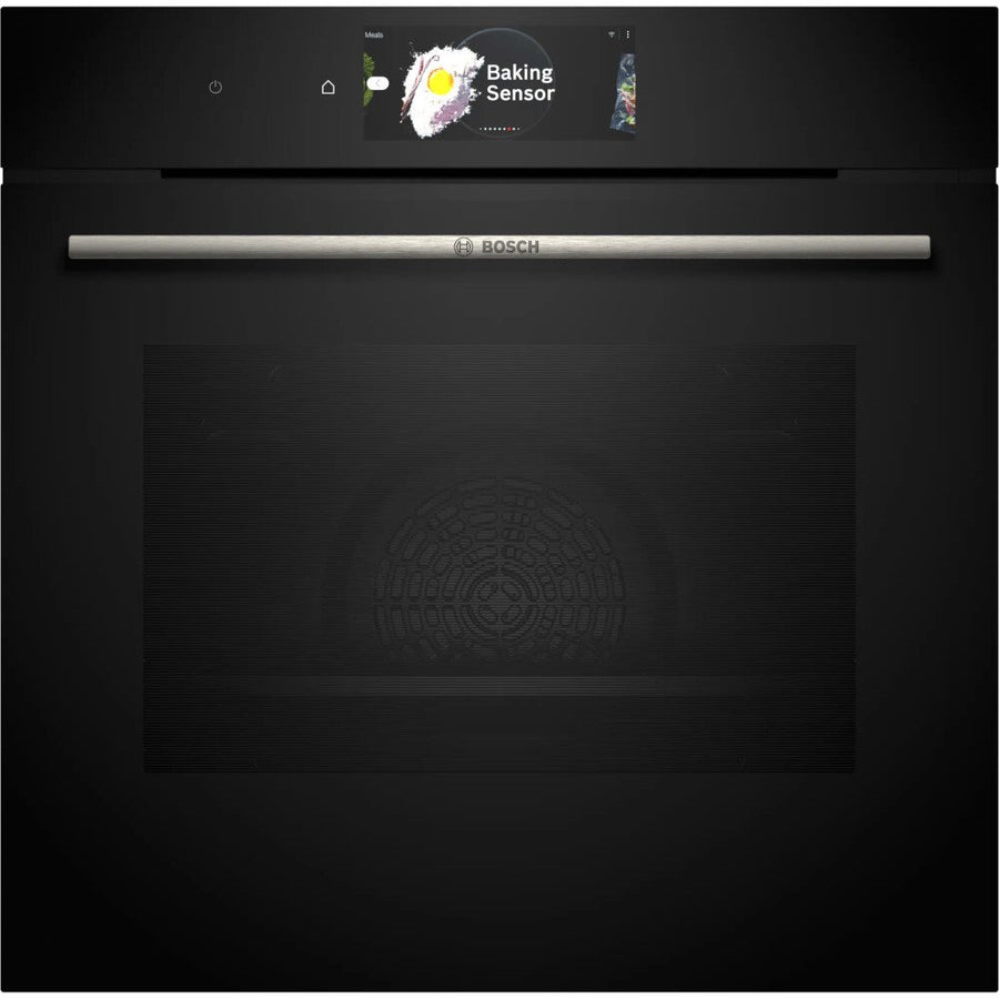 HBG7784B1  Bosch series 8 pyrolytic cleaning single oven in black 
