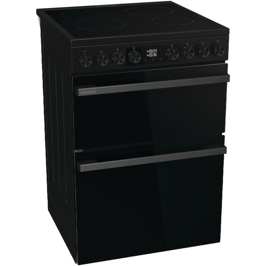 Hisense HDCE6C20B 60cm AirFry Electric Ceramic Cooker With Catalytic Liners - Black