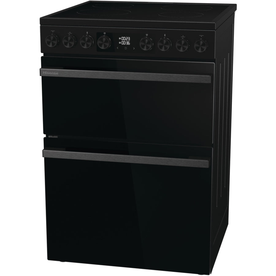 Hisense HDCE6C20B 60cm AirFry Electric Ceramic Cooker With Catalytic Liners - Black