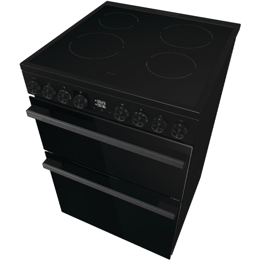 Hisense HDCE6C20B 60cm AirFry Electric Ceramic Cooker With Catalytic Liners - Black