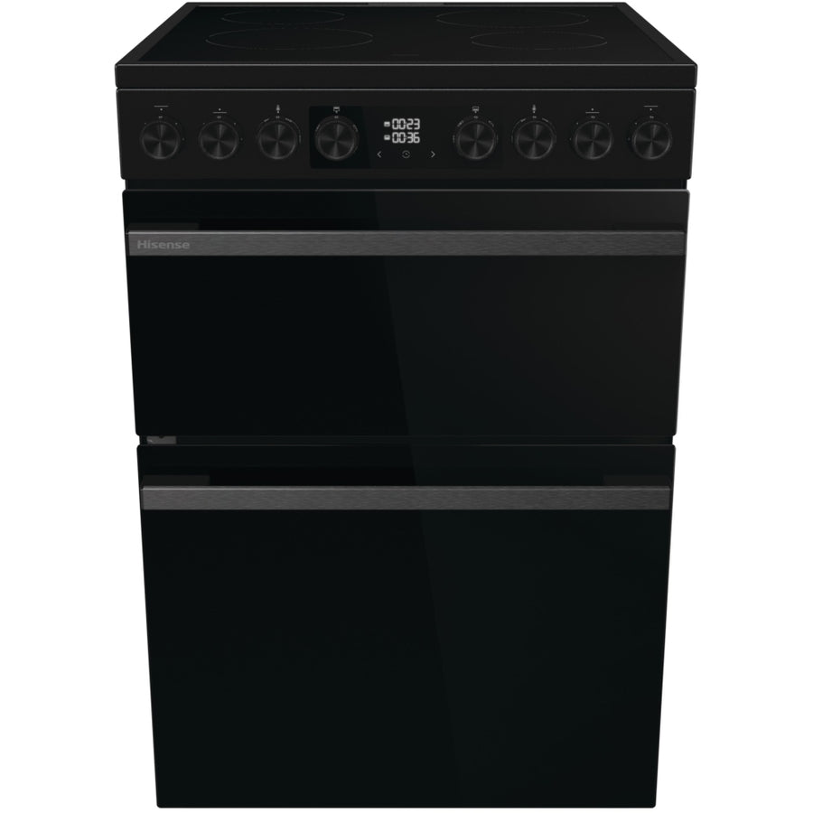 Hisense HDCE6C20B 60cm AirFry Electric Ceramic Cooker With Catalytic Liners - Black