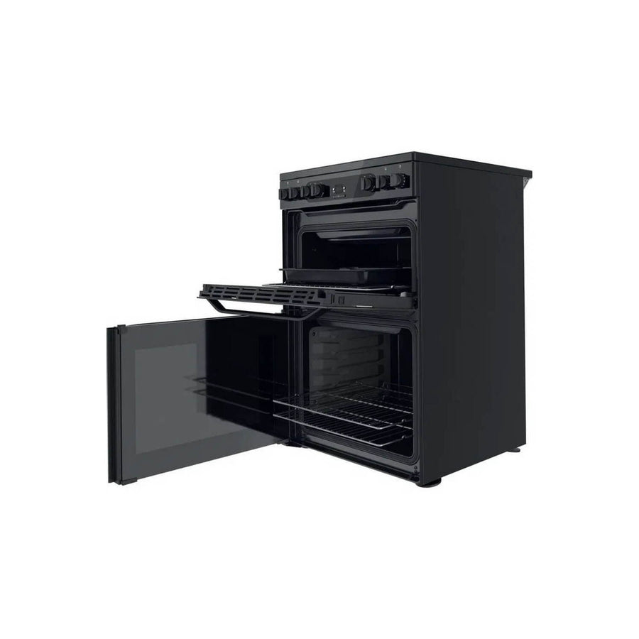 Hotpoint HDM67V92HCB 60cm Electric Cooker - Black [Catalytic liners - main oven] LAST ONE