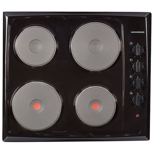 Nordmende HE62BL 60cm Solid Plate Hob - Free 3 Year Parts&Labour Warranty On Registration