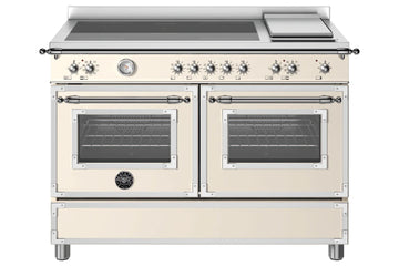 Bertazzoni HER125I2EAVT 120cm Induction Twin Oven Range Cooker - Ivory