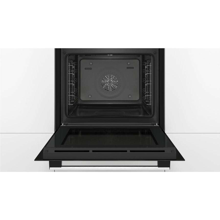 Bosch HQA534BB3B Series 4 Multifunction Steam Single Oven - Black