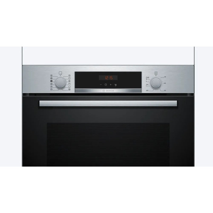 Bosch HQA574BS3B Series 4 Steam Pyrolytic cleaning built-in single oven - stainless steel [Free 5-year parts & labour guarantee]