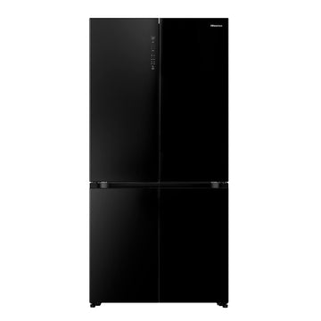 Hisense RQ768N4GBE Multi Door American style fridge freezer - Black Glass