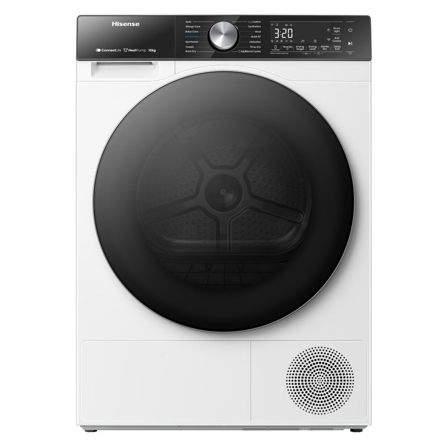 Hisense DH5S102BW 10kg Heat Pump Condenser Tumble Dryer - White [Free 5-year parts & labour guarantee]