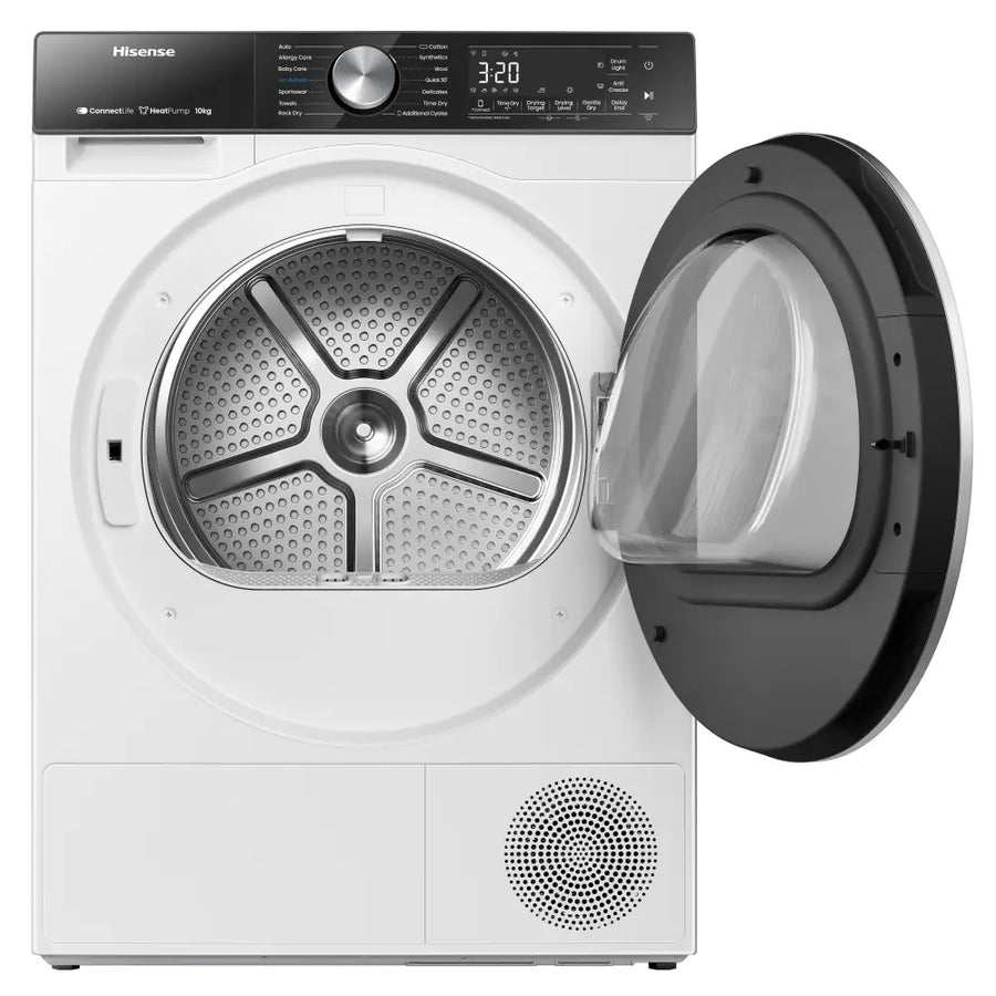 Hisense DH5S102BW 10kg Heat Pump Condenser Tumble Dryer - White [Free 5-year parts & labour guarantee]