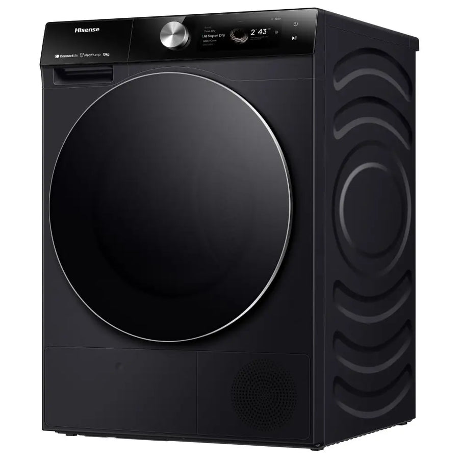 Hisense DH7S107BB 10kg Heat Pump Condenser Tumble Dryer - Black *5 YEAR WARRANTY*