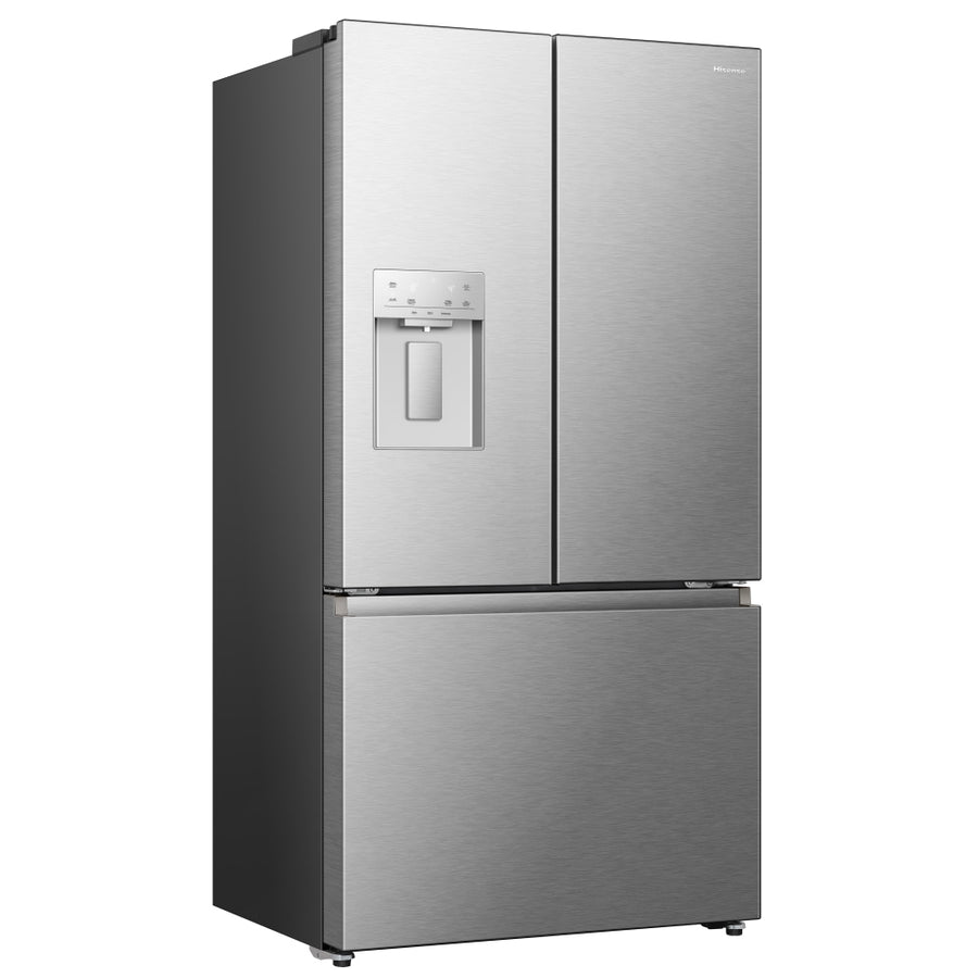 Hisense RF815N4SESE Plumbed French style American Fridge Freezer - Stainless Steel