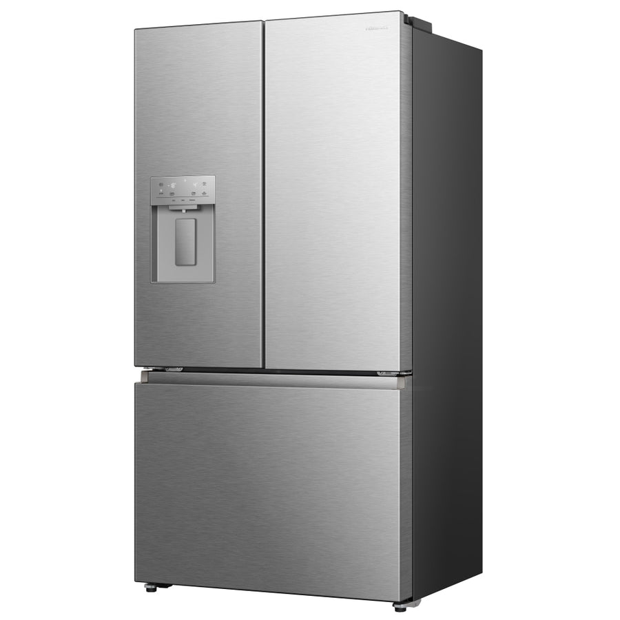 Hisense RF815N4SESE Plumbed French style American Fridge Freezer - Stainless Steel
