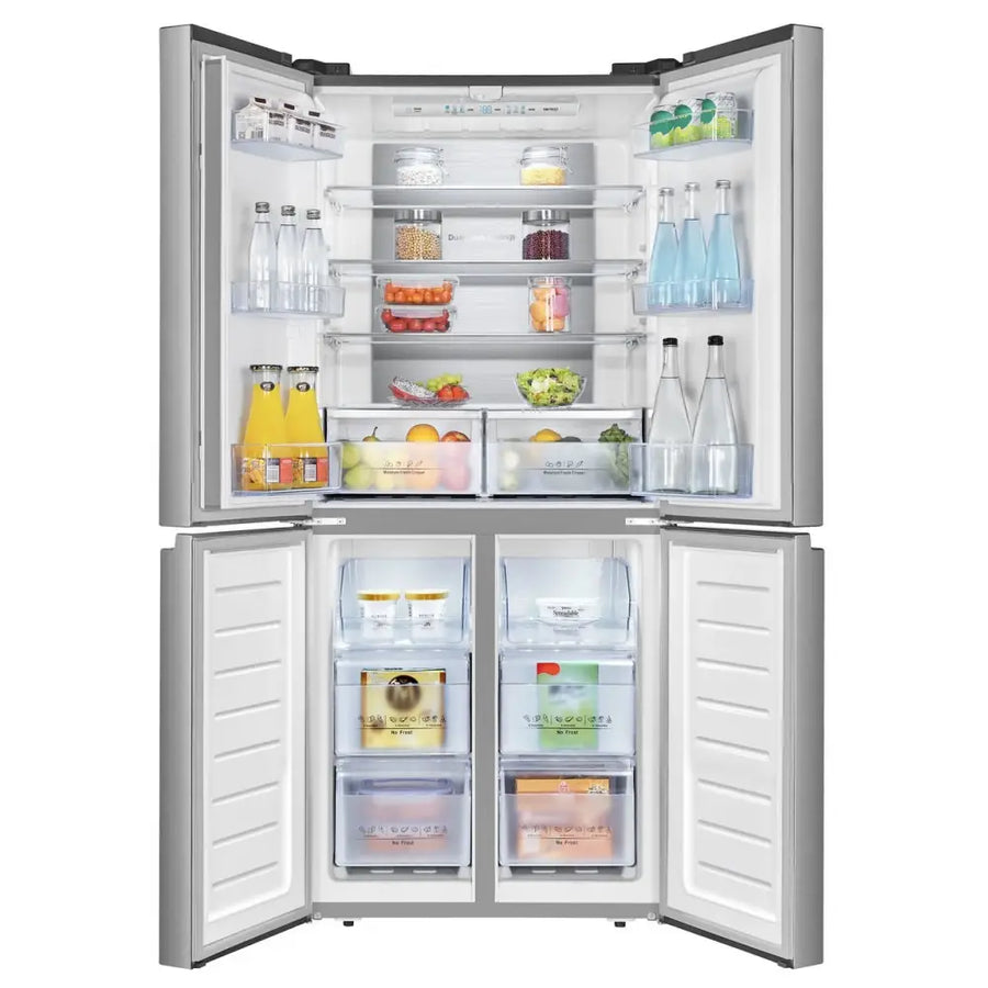 Hisense RQ563N4SI2 PureFlat Frost Free Fridge Freezer - Steel