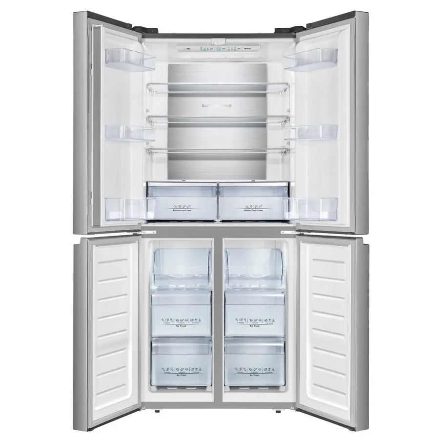 Hisense RQ563N4SI2 PureFlat Frost Free Fridge Freezer - Steel