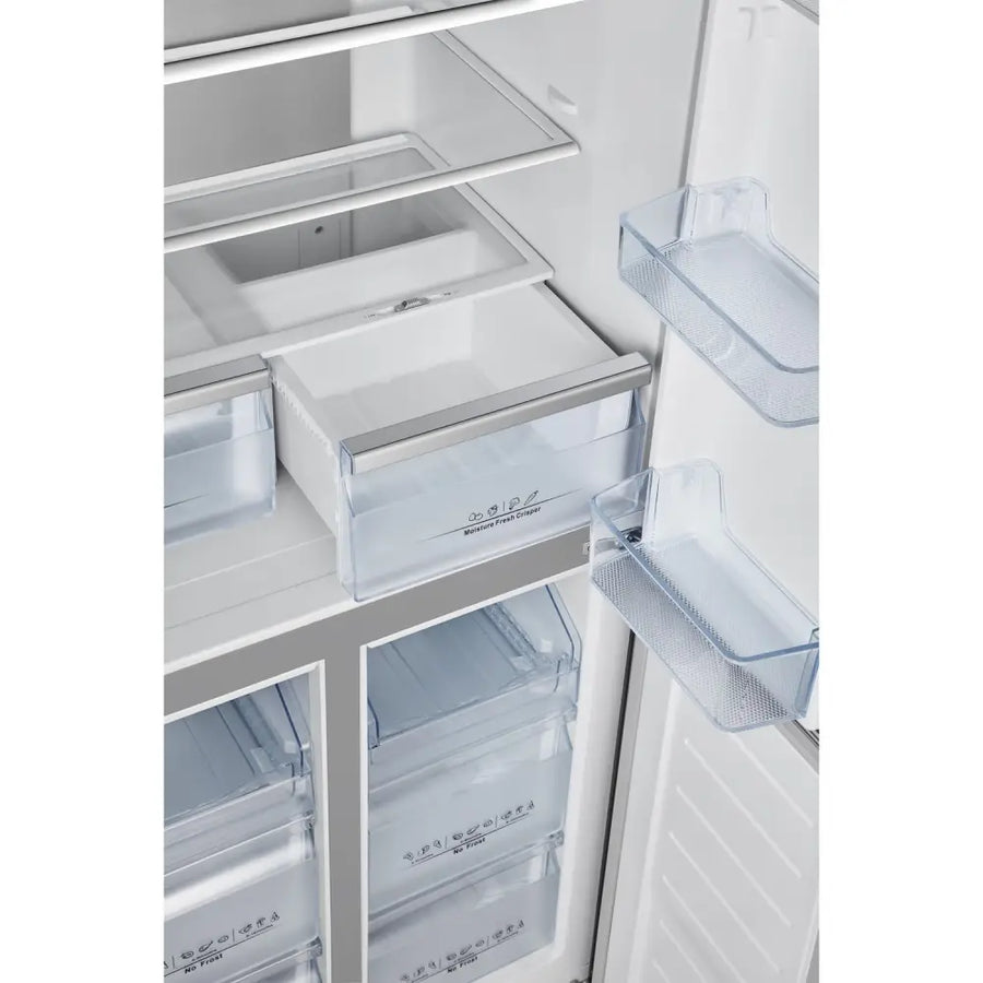 Hisense RQ563N4SI2 PureFlat Frost Free Fridge Freezer - Steel