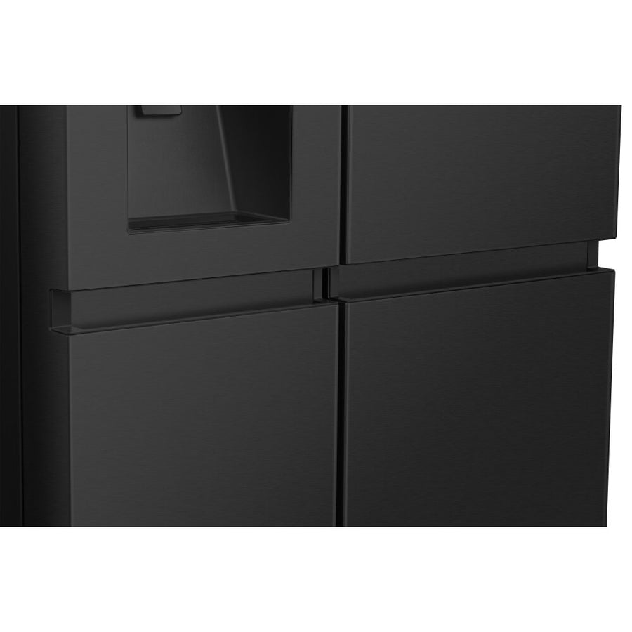 Hisense RS818N4IFE Plumbed Ice&Water American Fridge Freezer - Black stainless