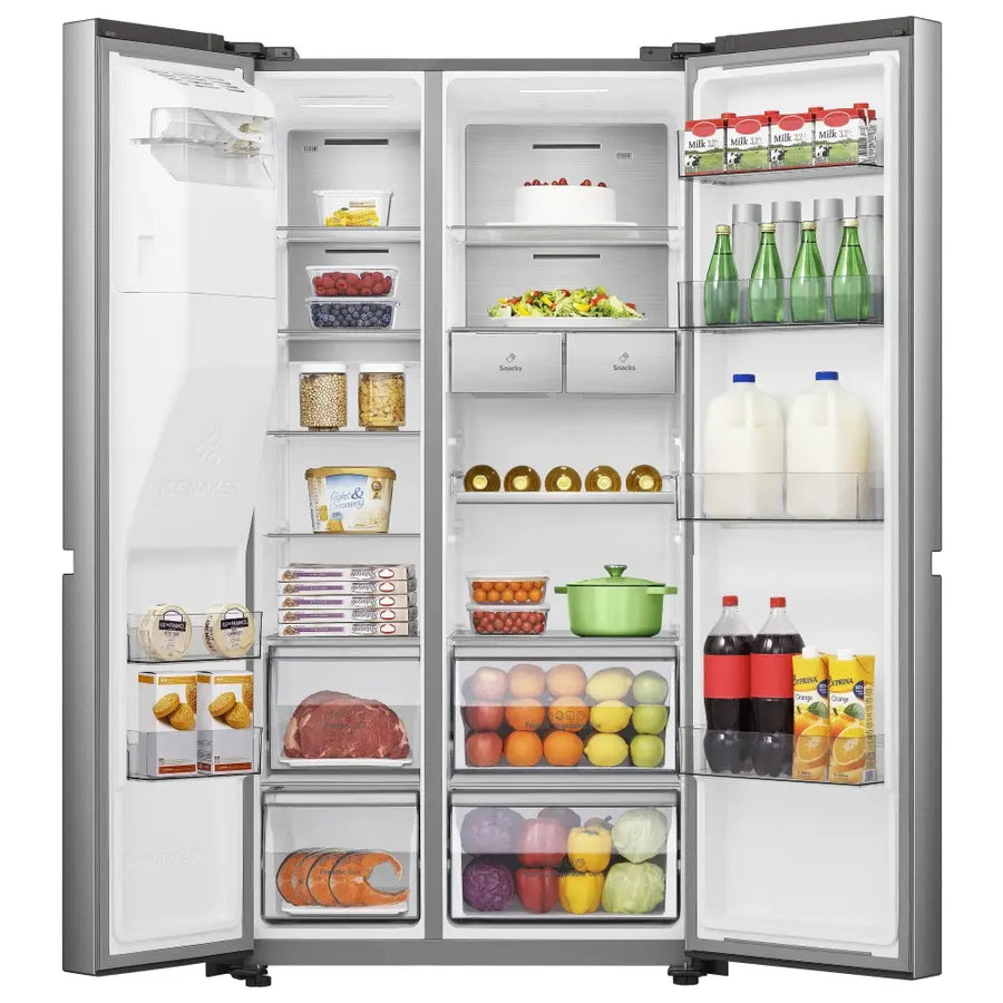 Hisense RS818N4IIE Plumbed Ice&Water American Fridge Freezer - Premium stainless steel [LAST ONE]