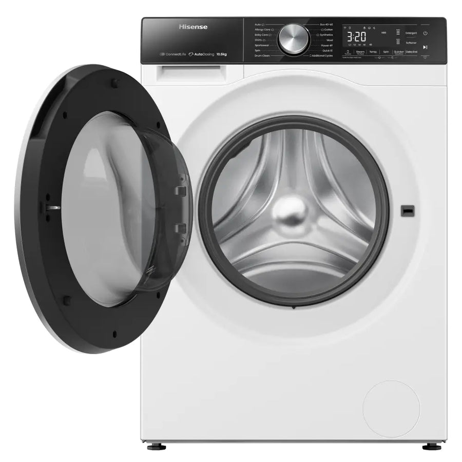 Hisense WF5S1045BW Auto Dosing 10.5kg 1400 Spin Washing Machine