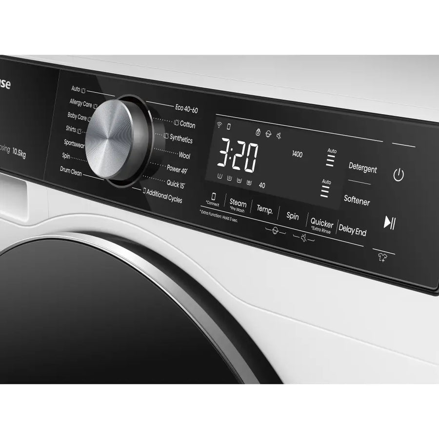 Hisense WF5S1045BW Auto Dosing 10.5kg 1400 Spin Washing Machine