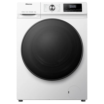 Hisense WFQA1014EVJM 10kg 1400 Spin Washing Machine With 15 Min Quick Wash and Steam Technology  - White [2 Year Warranty]