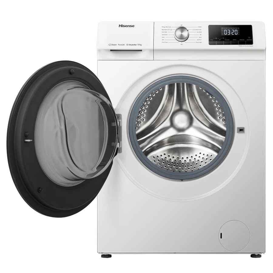 Hisense WFQY1014EVJM 10kg 1400 Spin Washing Machine With 15 Min Quick Wash  and Steam Technology [2 Year Warranty] – Basil Knipe Electrics