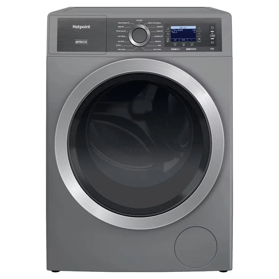 Hotpoint H8 99ADS GPOWER UK 10KG 1400rpm GentlePower Washing machine - Silver