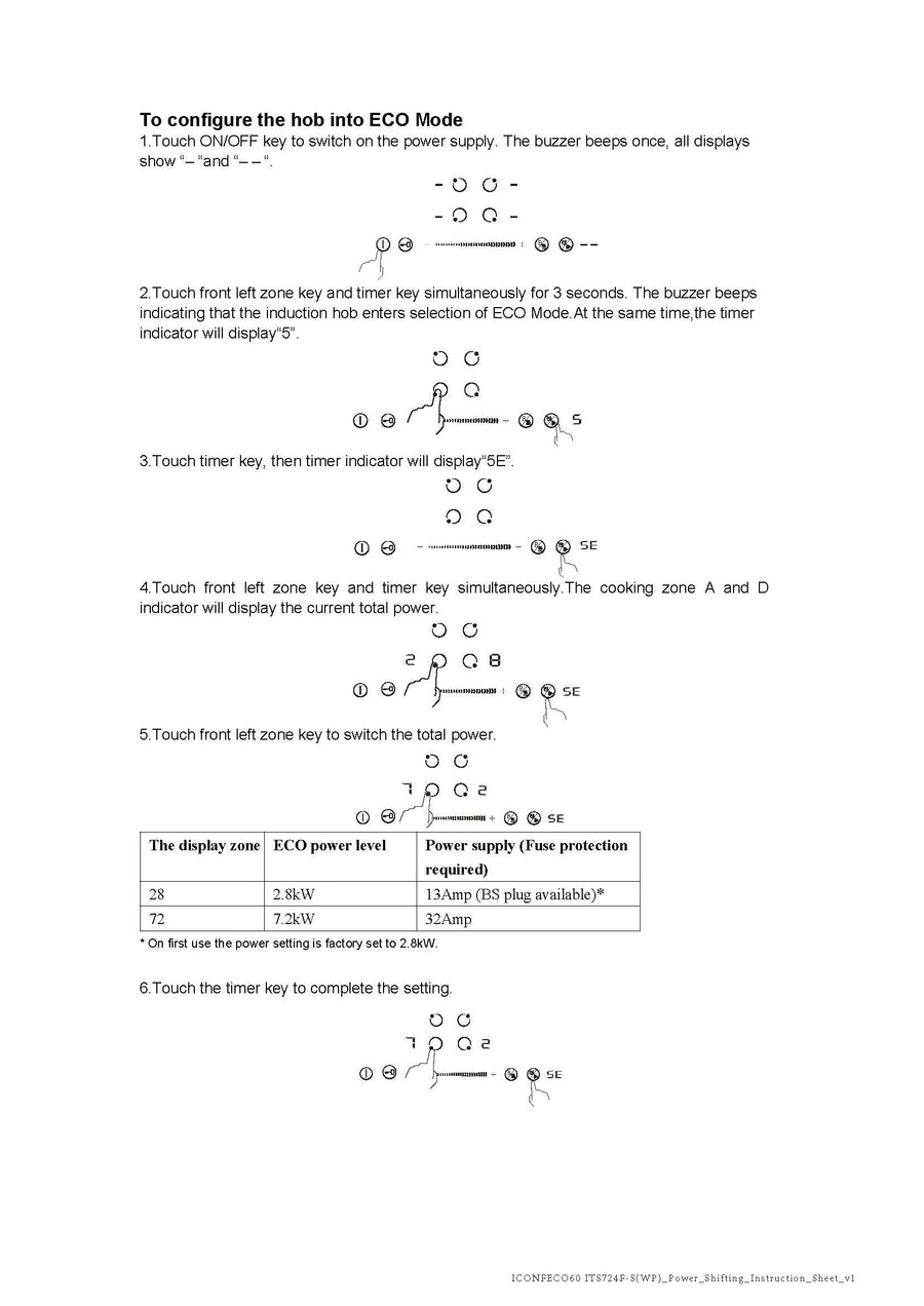 CATA ICONFECO60 - 60cm Flexizone induction hob [2-Year parts & labour guarantee]