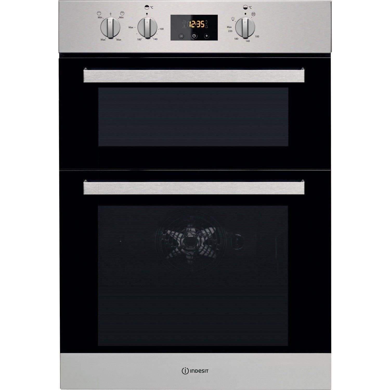 Indesit IDD6340IX BuiltIn Double Oven Stainless Steel Basil Knipe