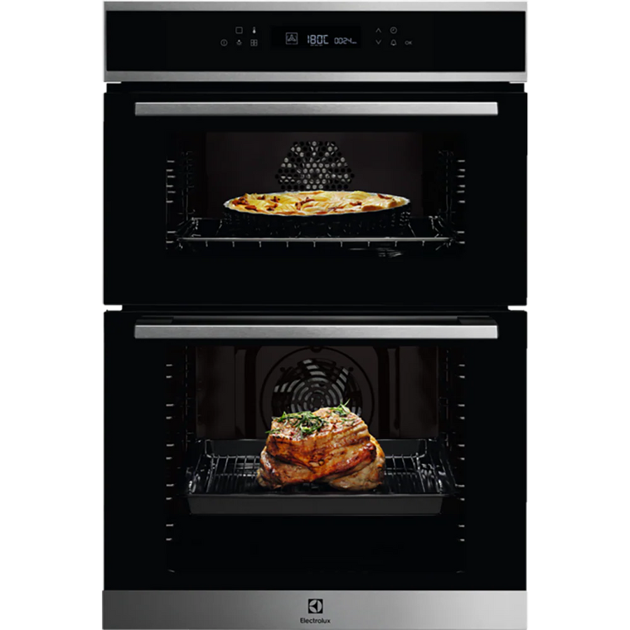 Electrolux KDFCC00X Built-In Twin Fan Double Oven With Catalytic Cleaning - Stainless Steel