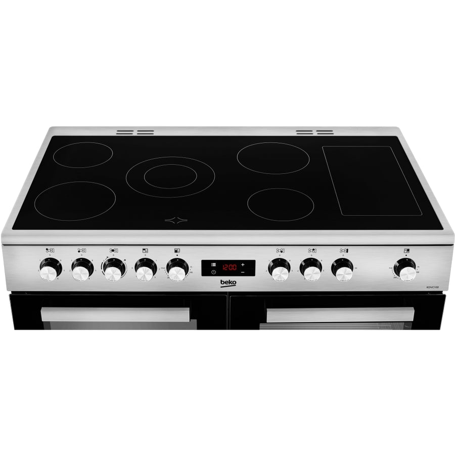 Beko KDVC100X 100cm Ceramic Range Cooker - Stainless steel