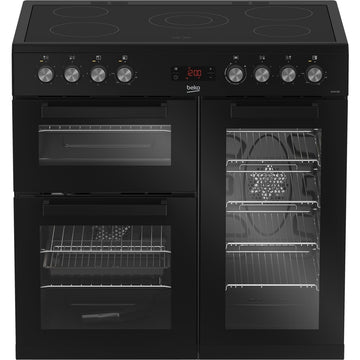 Beko KDVC90K 90cm Ceramic Range Cooker - Black