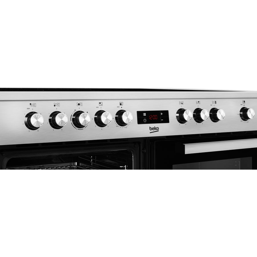 Beko KDVC100X 100cm Ceramic Range Cooker - Stainless steel