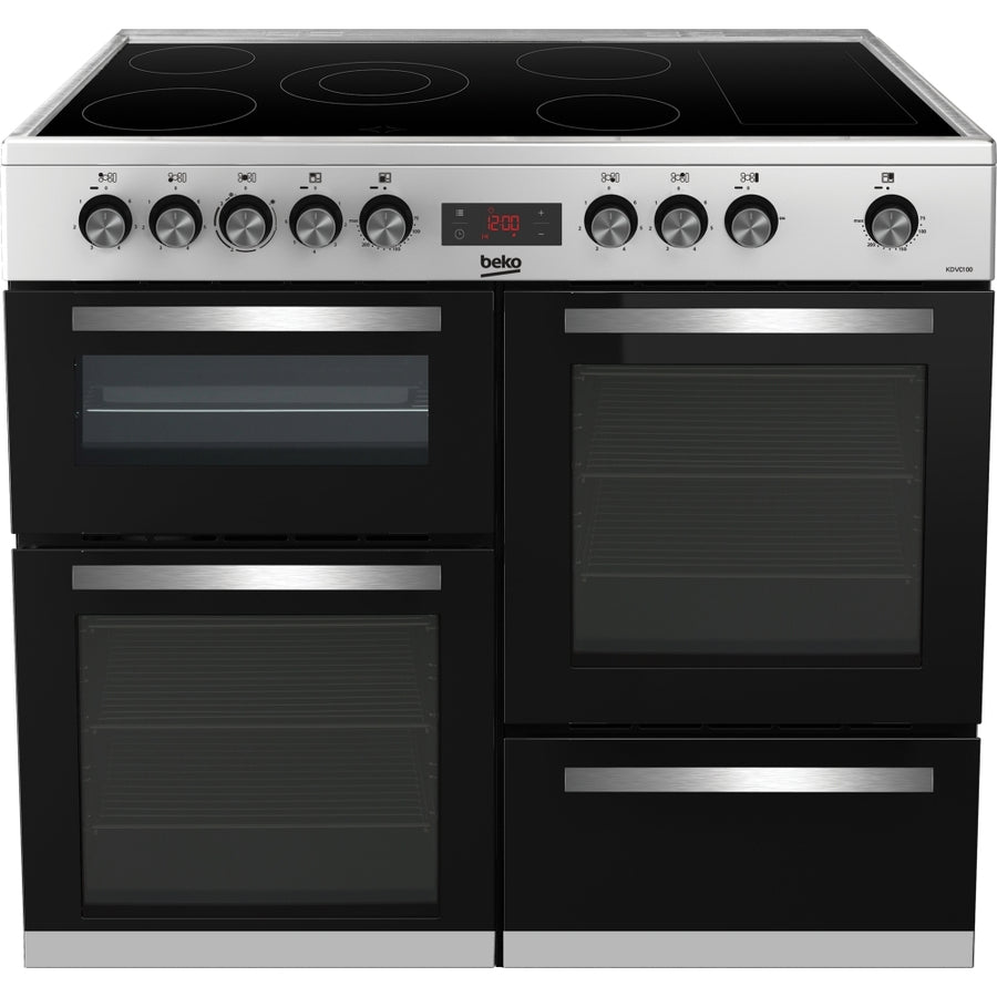 Beko KDVC100X 100cm Ceramic Range Cooker - Stainless steel