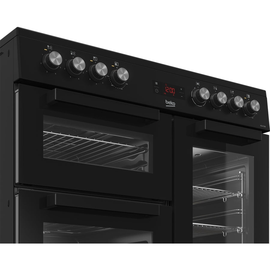 Beko KDVC90K 90cm Ceramic Range Cooker - Black