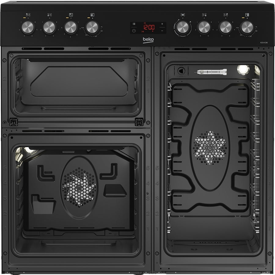 Beko KDVC90K 90cm Ceramic Range Cooker - Black