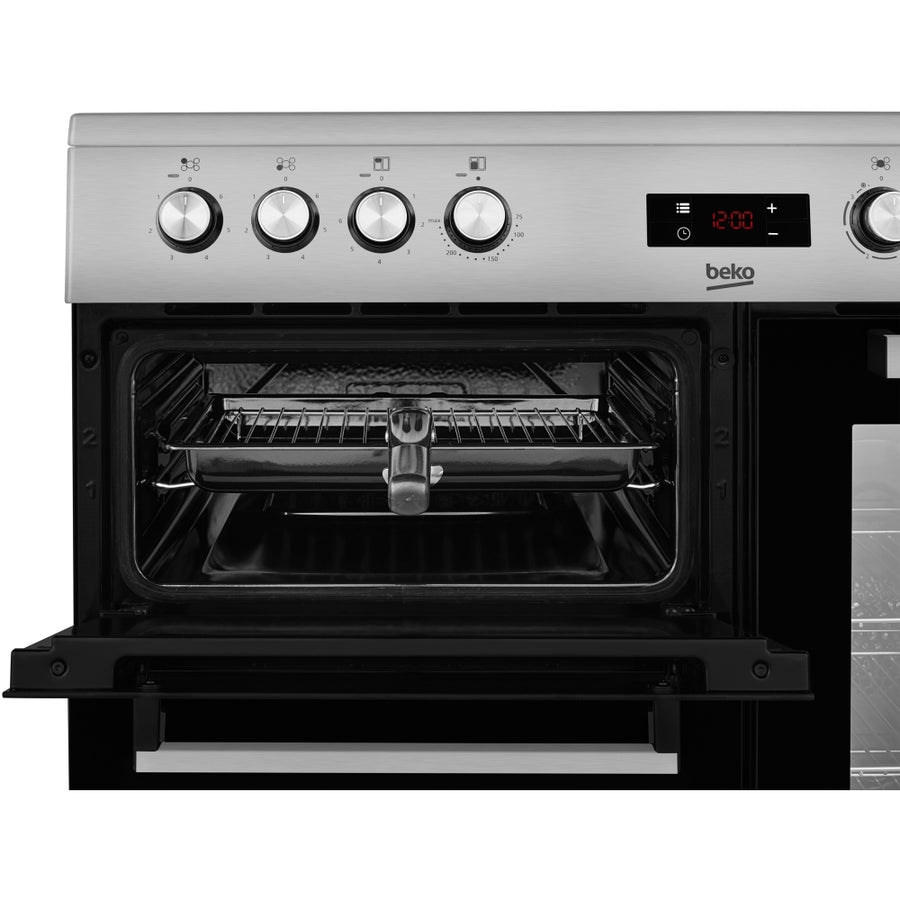 Beko KDVC90X 90cm Ceramic Range Cooker - Stainless Steel