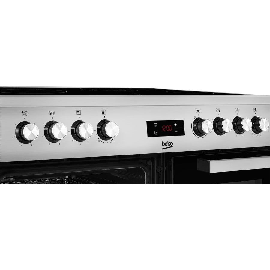 Beko KDVC90X 90cm Ceramic Range Cooker - Stainless Steel