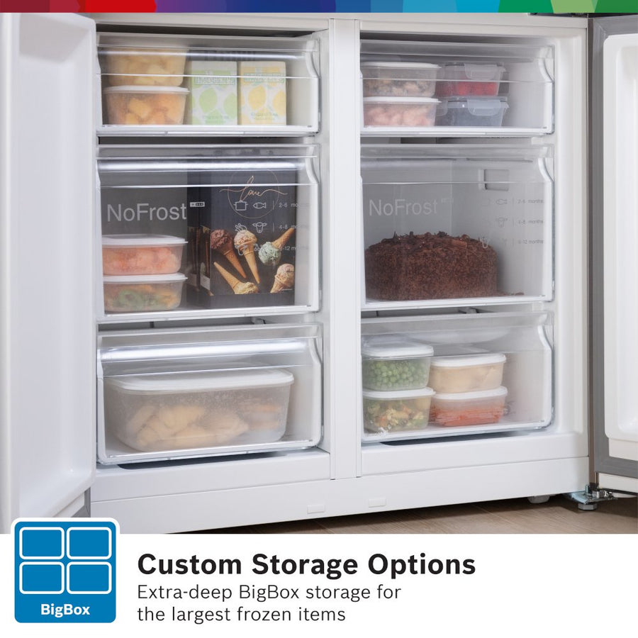 Bosch KFN96VPEAG Series 4 Total No Frost French door Fridge Freezer - Brushed steel anti-fingerprint