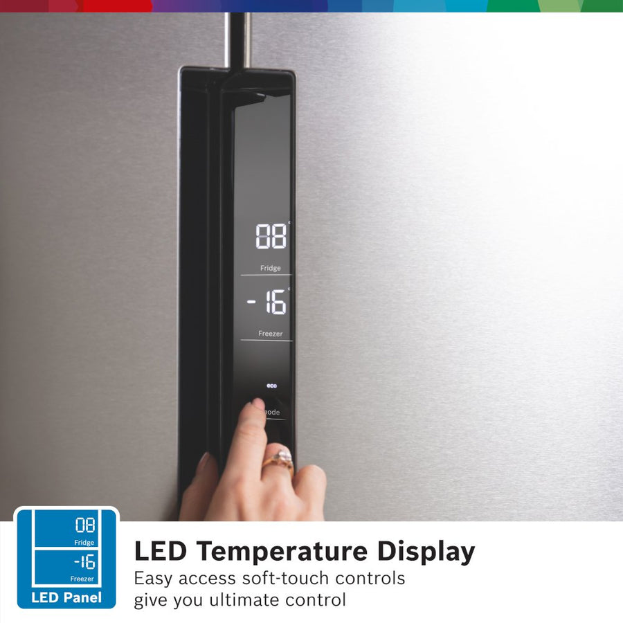 Bosch KFN96VPEAG Series 4 Total No Frost French door Fridge Freezer - Brushed steel anti-fingerprint