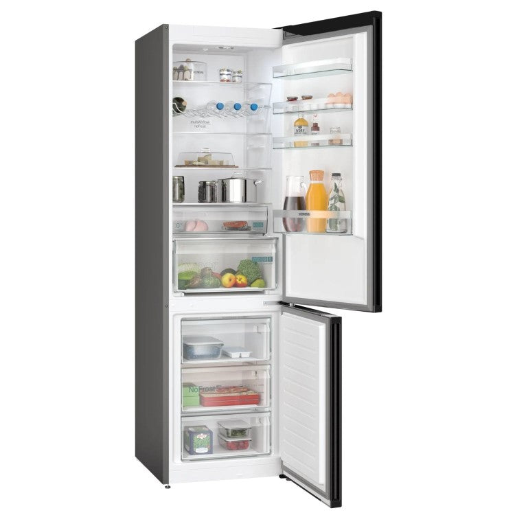 Siemens KG39NXXBF iQ300 70/30 Fridge Freezer - Brushed Black Steel [Free 5-year parts & labour guarantee]