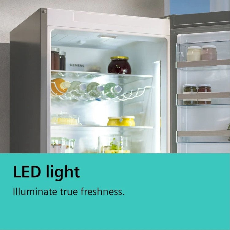 Siemens KG39NXXBF iQ300 70/30 Fridge Freezer - Brushed Black Steel [Free 5-year parts & labour guarantee]