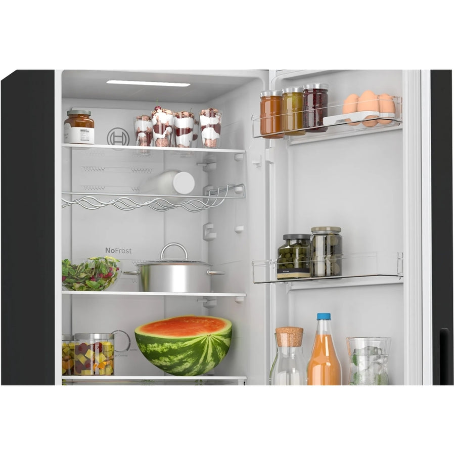 BOSCH Series 2 KGN27NBEAG 50/50 Frost Free Fridge Freezer - Black