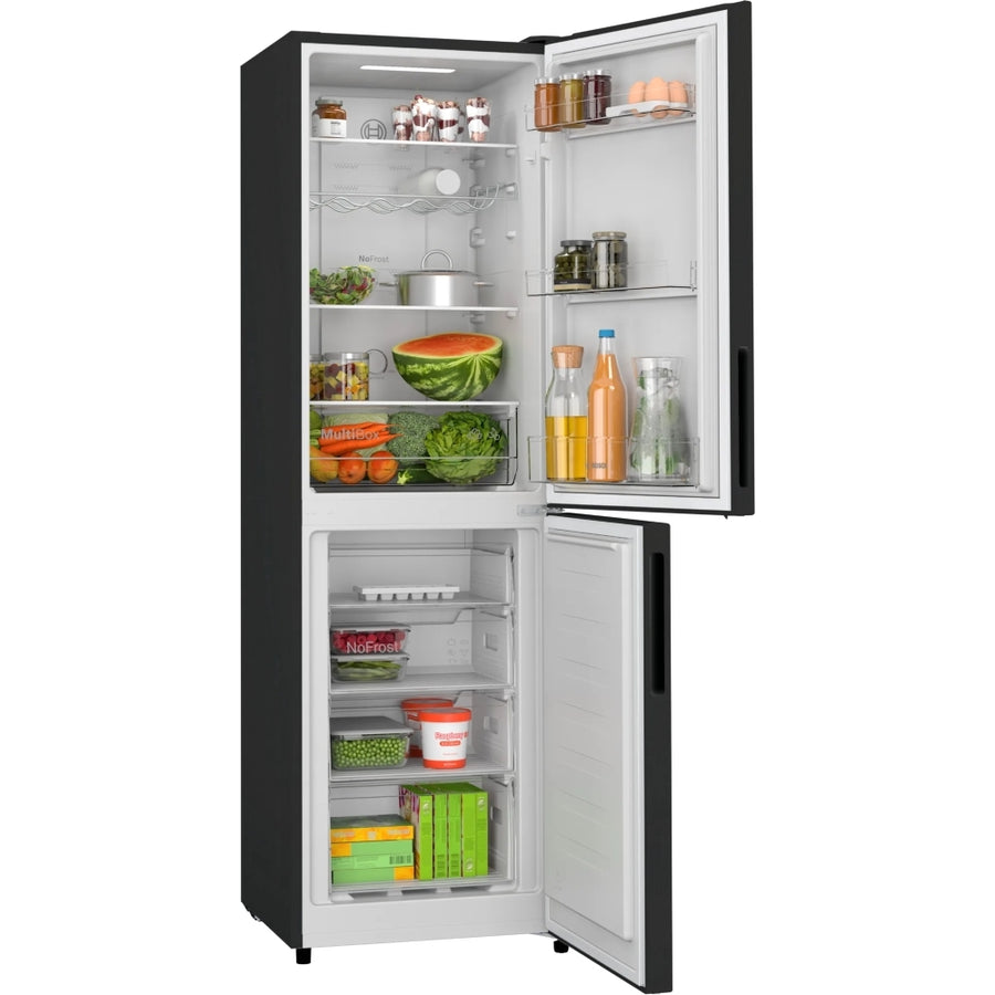 BOSCH Series 2 KGN27NBEAG 50/50 Frost Free Fridge Freezer - Black