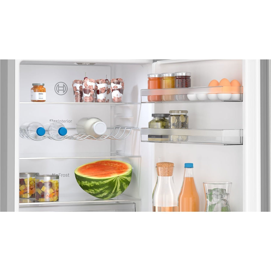 BOSCH Series 4 KGN362LDFG 70/30 Frost Free Fridge Freezer - Stainless steel look [Free 5-year parts & labour guarantee] LAST ONE